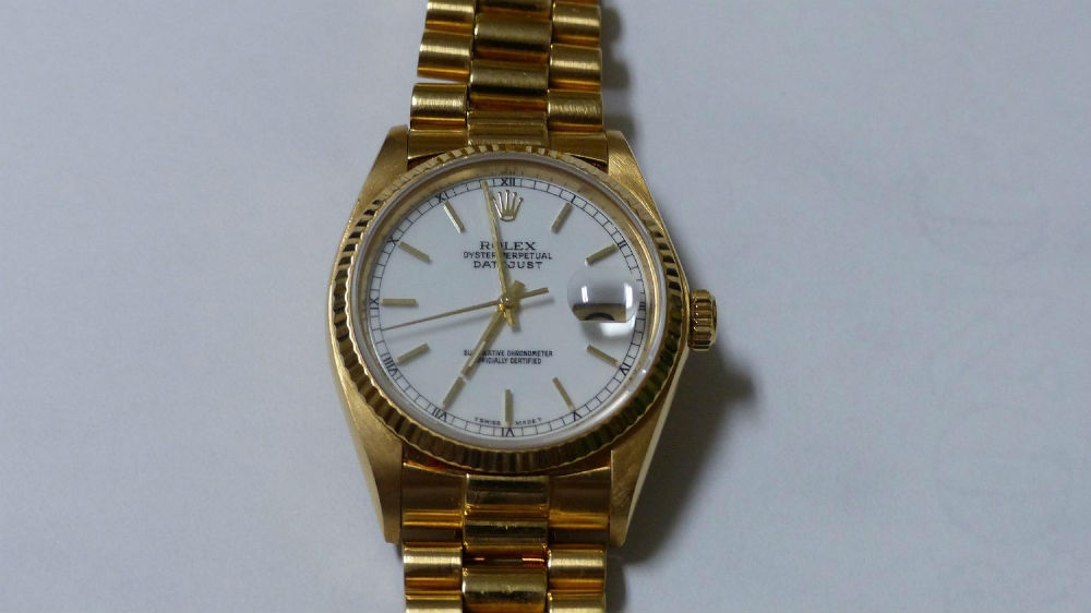 ROLEX Date - Or jaune 18 Cts - Bracelet Président or jaune