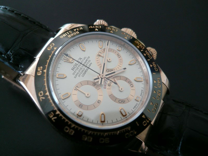 ROLEX Daytona Or Rose Lunette Ceramique