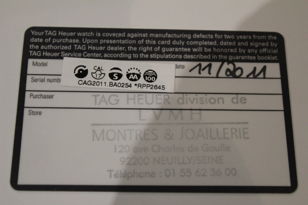 TAG HEUER SLR Calibre 17
