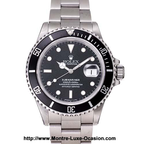 Montre-Luxe-Occasion.com-Submariner-168000_1988 Rolex Submariner 168000 de 1988