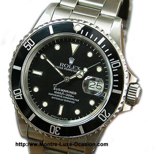 Montre-Luxe-Occasion.com-rolex-16800_1987 Rolex Submariner 16800 de 1987